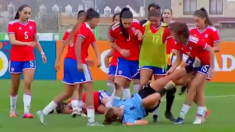 Massenschlägerei bei U20-Frauen-Länderspiel zwischen Chile und Uruguay