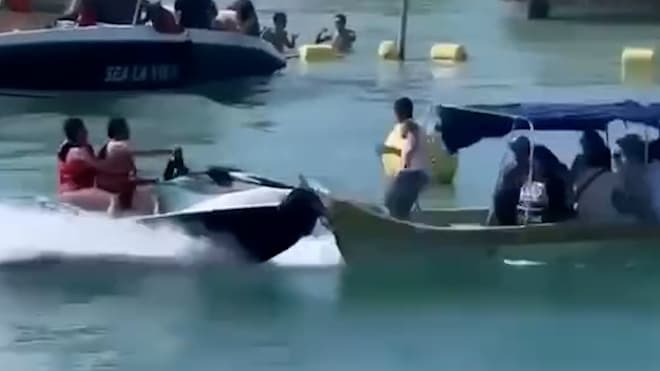 Jet-Ski kollidiert mit Touristenboot: Urlaubschaos in Kolumbien
