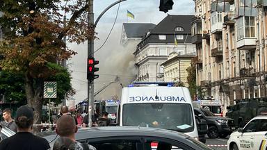 Ukrainische Reaktion auf russischen Drohnenangriff