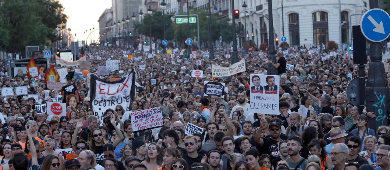 Proteste in Madrid nach Zwangsräumung einer 87-Jährigen