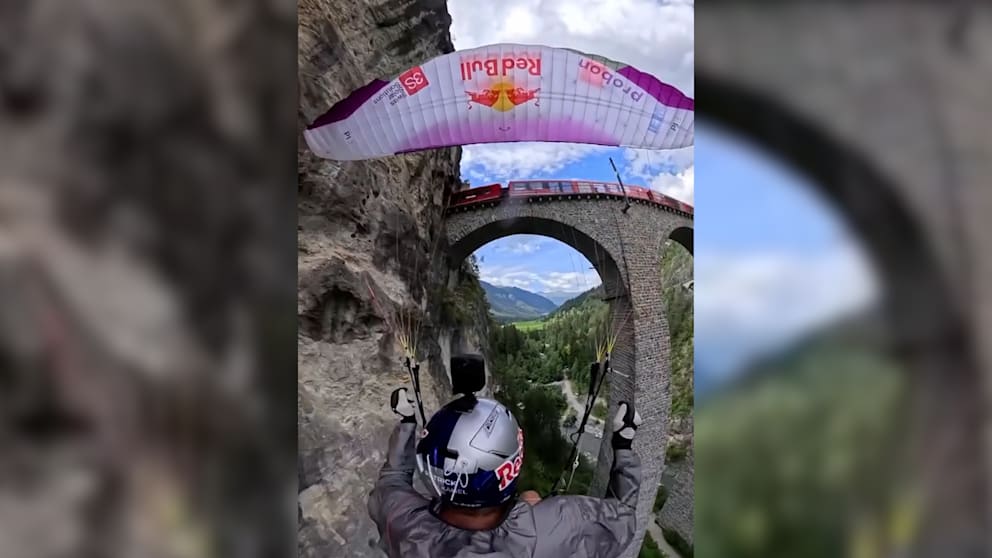 Ein atemberaubender Flug durch das Landwasserviadukt