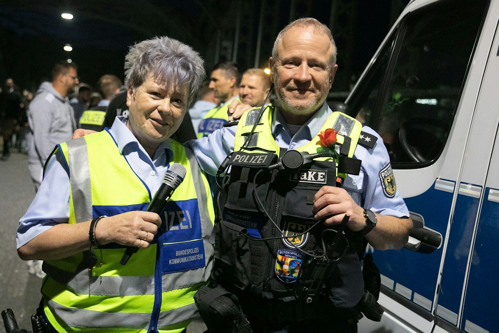 Unterhaltsamer Einsatz der Bundespolizei auf der Wiesn