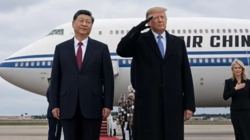 Manipulation des Trump-Xi-Bildes durch KI?