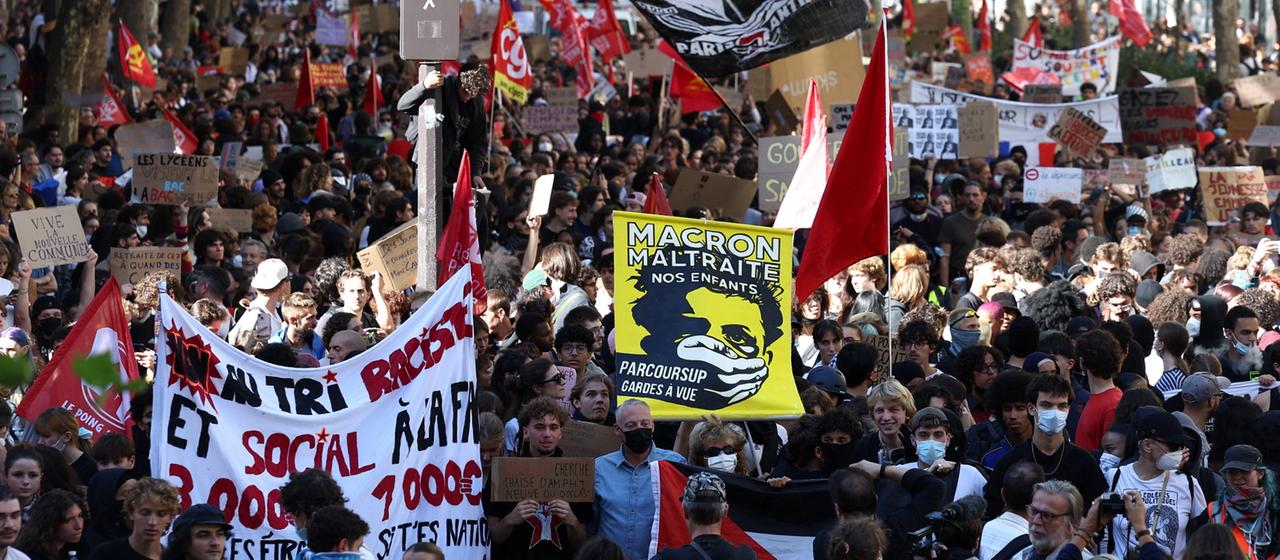 Jugendproteste in Frankreich für bessere Bildungsbedingungen