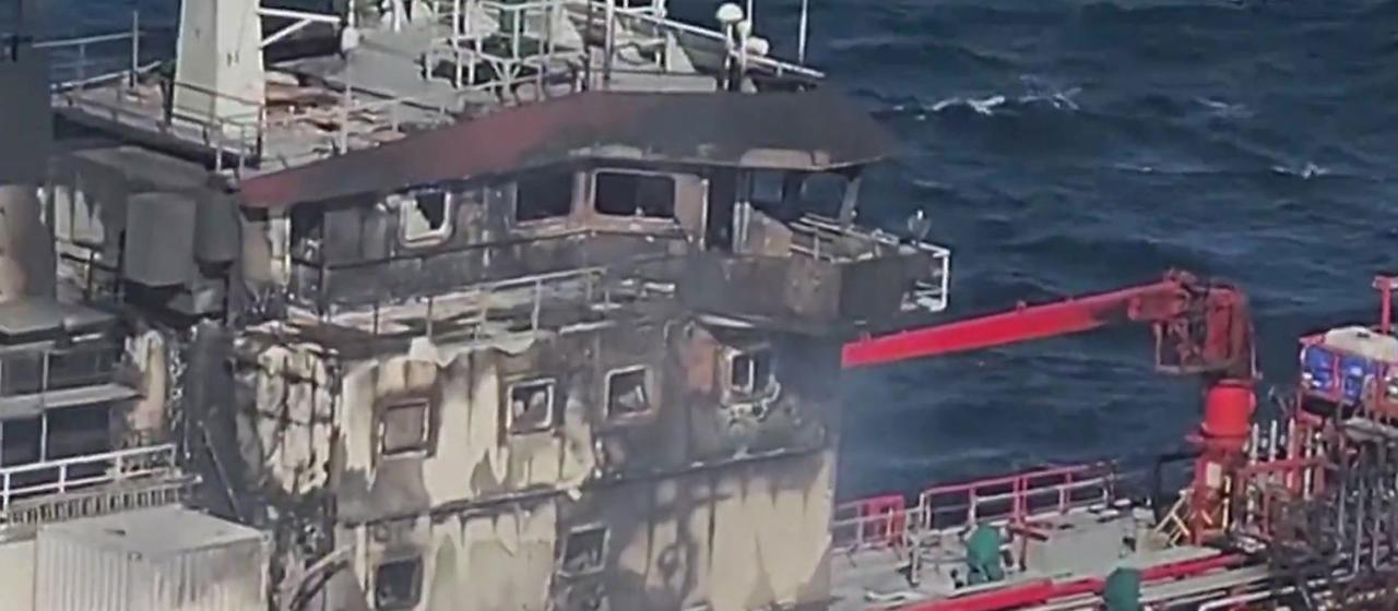Feuer auf Handelsschiff im Schwarzen Meer: Drohnenbeteiligung unklar
