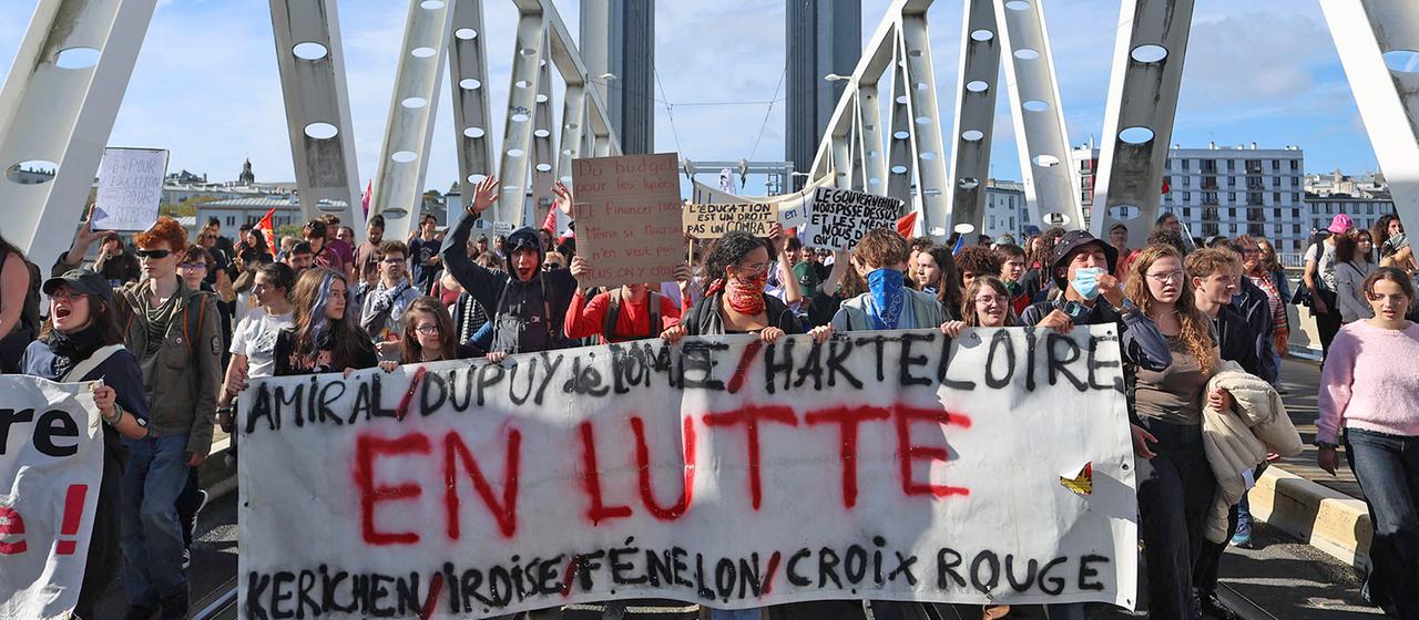 Französische Schülerproteste für bessere Lernbedingungen