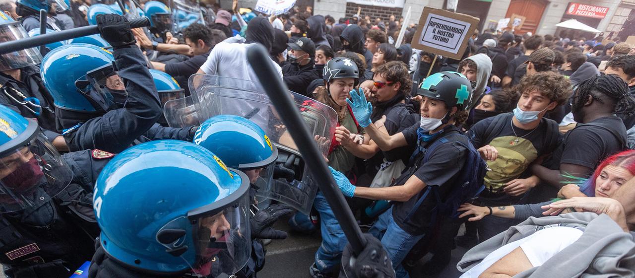 Proteste gegen hohe Preise und Gewalt in Italien